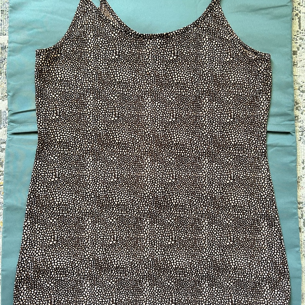 Jockey discontinued Cami, brown animal style print size L